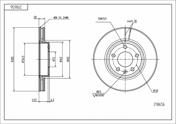 Brake Disc (218 656)