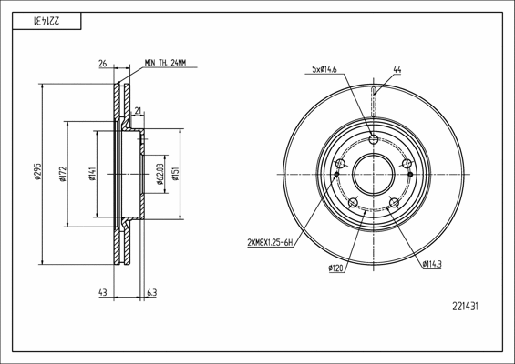 Brake Disc (221 431)