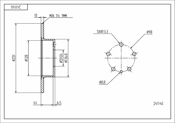 Brake Disc (241 140)