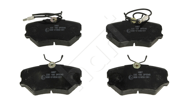 Brake Pad Set, disc brake (220 166)