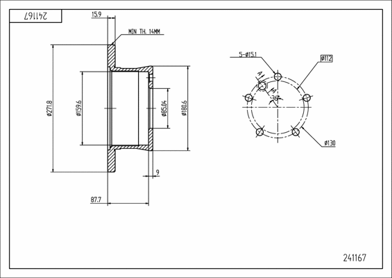 Brake Disc (241 167)