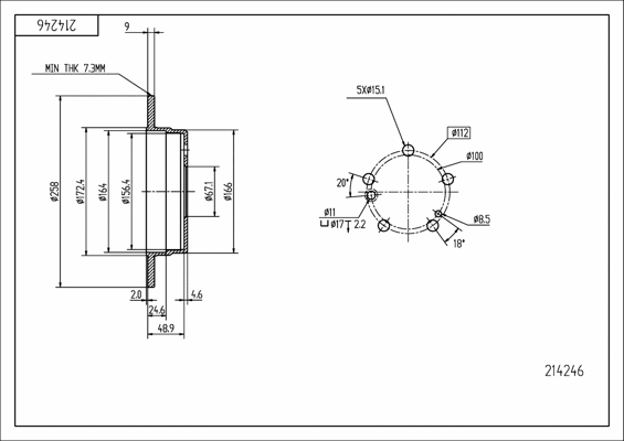 Brake Disc (214 246)