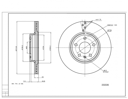 Brake Disc (232 226)