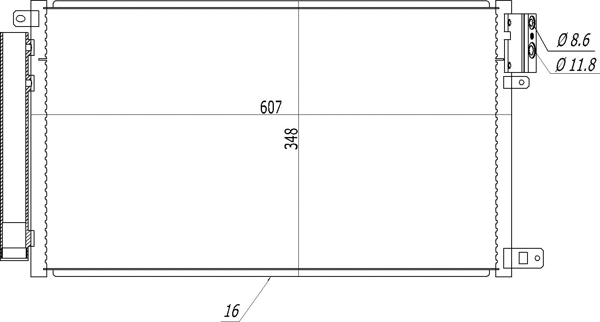 Condenser, air conditioning (614 541)