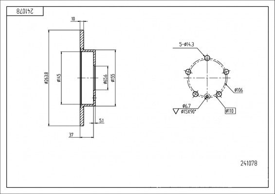 Brake Disc (241 078)