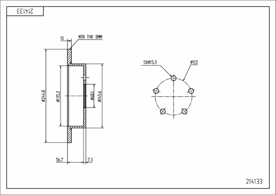 Brake Disc (214 133)