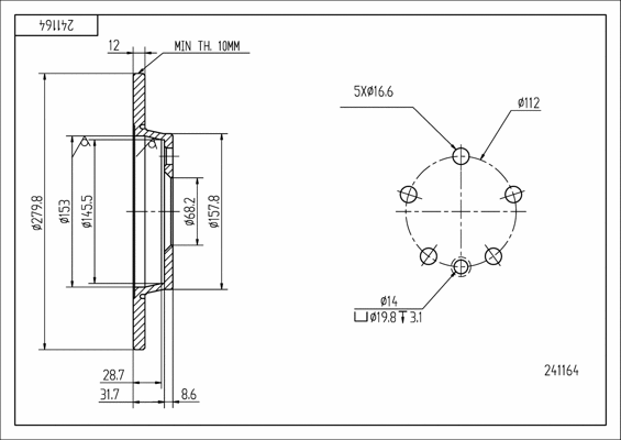 Brake Disc (241 164)