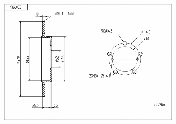 Brake Disc (230 986)
