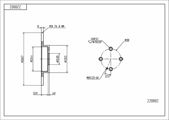 Brake Disc (228 882)