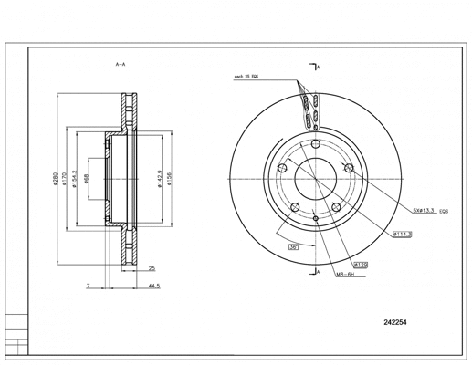 Brake Disc (242 254)