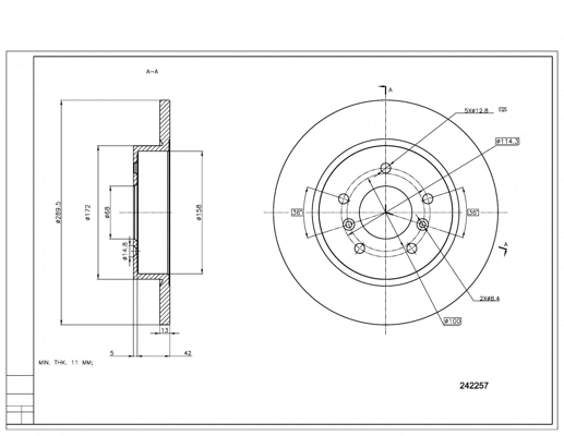 Brake Disc (242 257)