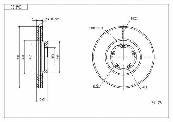 Brake Disc (241 126)