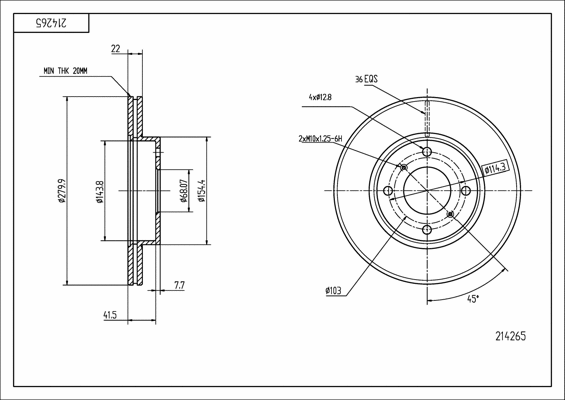 Brake Disc (214 265)