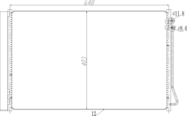 Condenser, air conditioning (636 950)