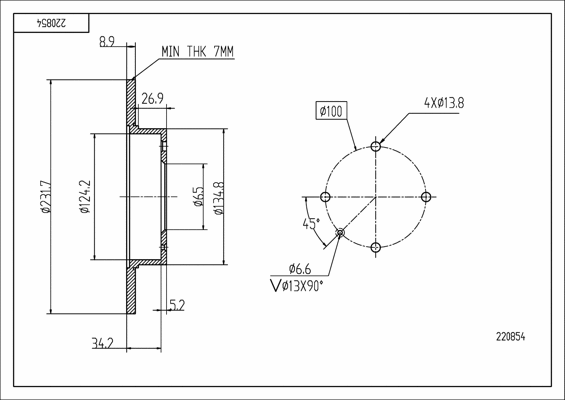 Brake Disc (220 854)