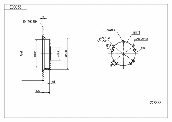 Brake Disc (228 883)