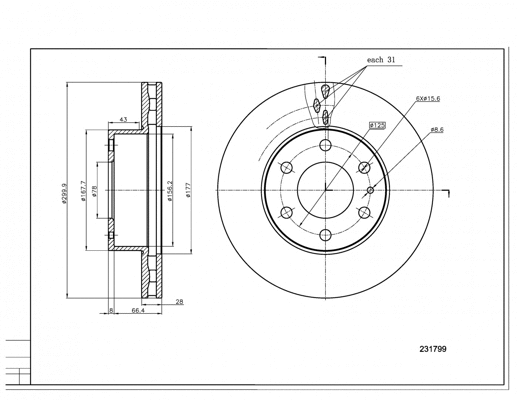 Brake Disc (231 799)