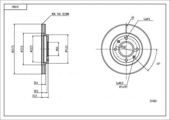 Brake Disc (241 061)
