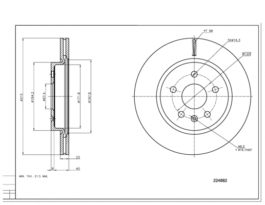 Brake Disc (224 882)