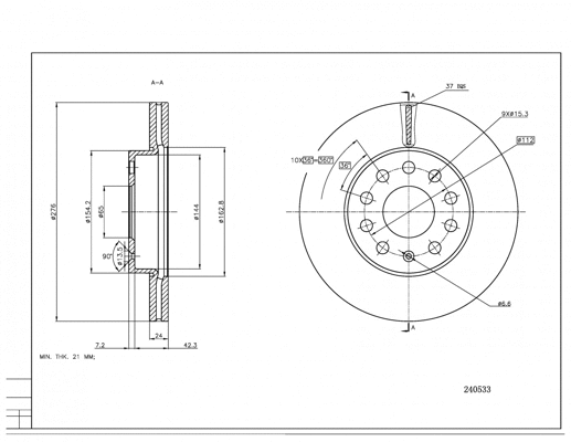 Brake Disc (240 533)