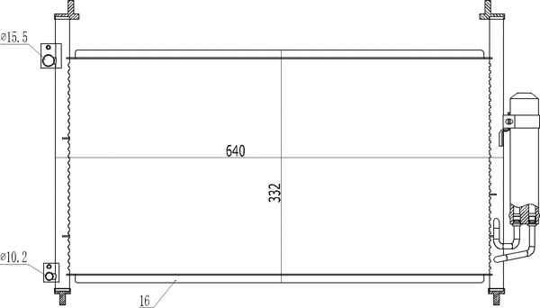 Condenser, air conditioning (619 524)