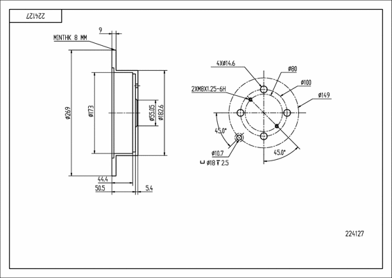 Brake Disc (224 127)