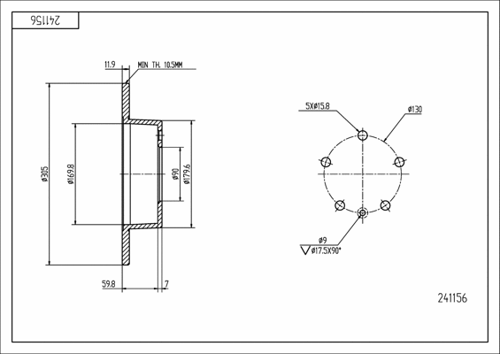 Brake Disc (241 156)