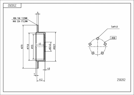 Brake Disc (250 202)