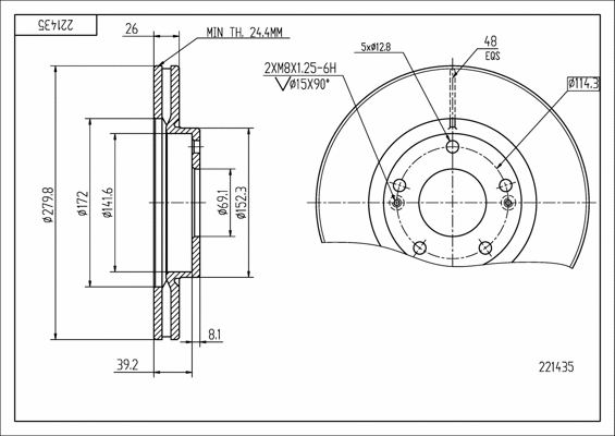 Brake Disc (221 435)