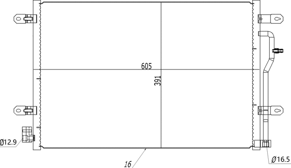 Condenser, air conditioning (602 737)