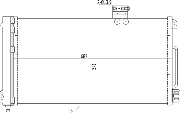Condenser, air conditioning (606 117)