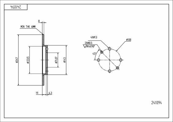 Brake Disc (241 094)