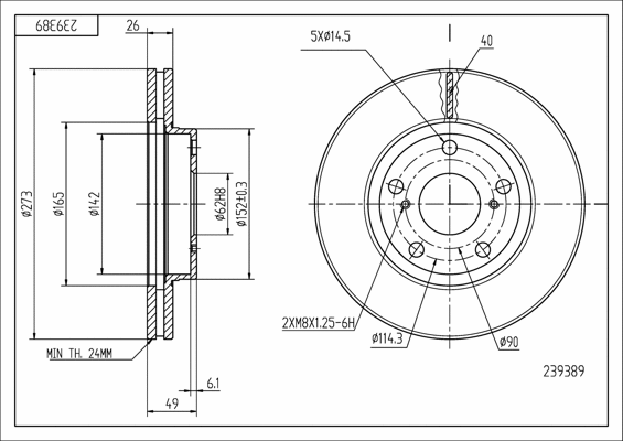 Brake Disc (239 389)