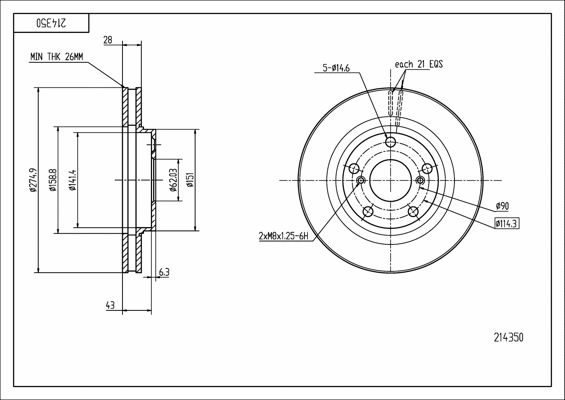 Brake Disc (214 350)