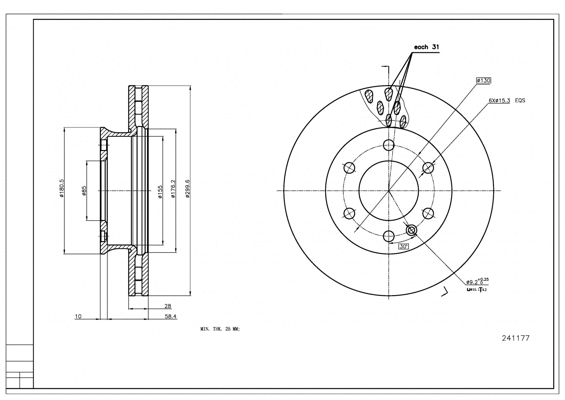 Brake Disc (241 177)