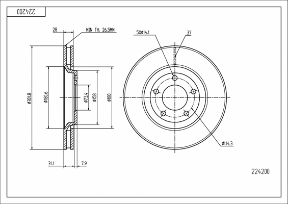 Brake Disc (224 200)