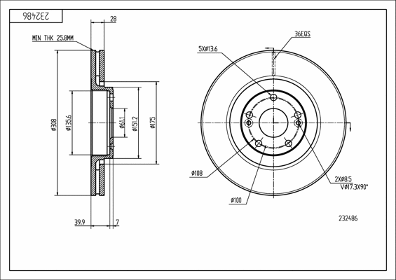 Brake Disc (232 486)
