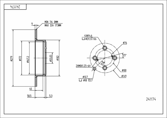 Brake Disc (241 174)