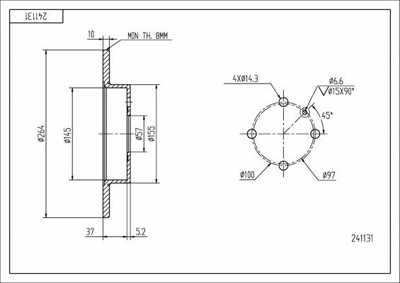 Brake Disc (241 131)