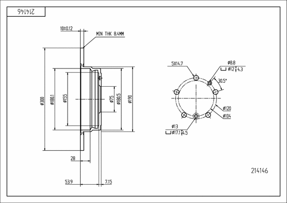 Brake Disc (214 146)