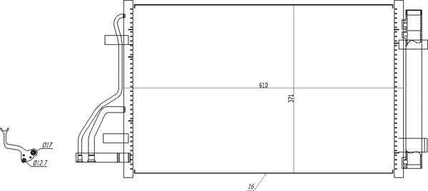 Condenser, air conditioning (619 520)