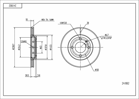 Brake Disc (241 082)