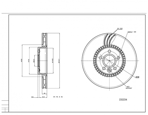 Brake Disc (232 234)