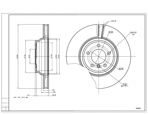 Brake Disc (250 249)