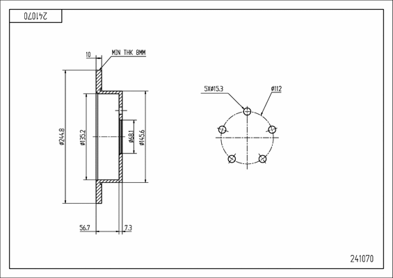 Brake Disc (241 070)