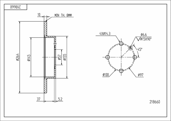 Brake Disc (218 660)