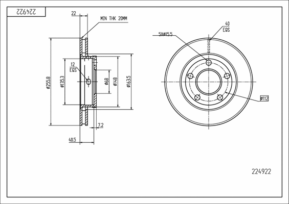 Brake Disc (224 922)