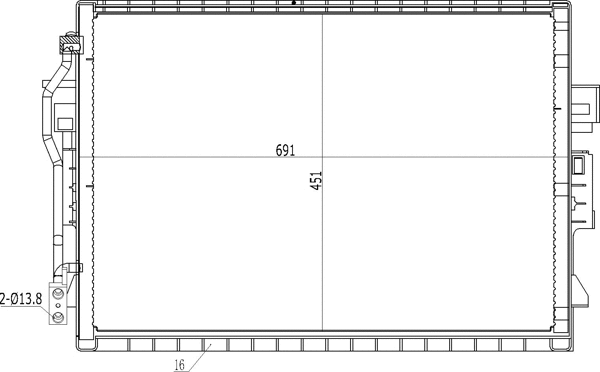 Condenser, air conditioning (614 537)