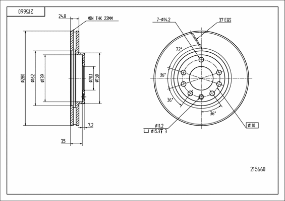 Brake Disc (215 660)