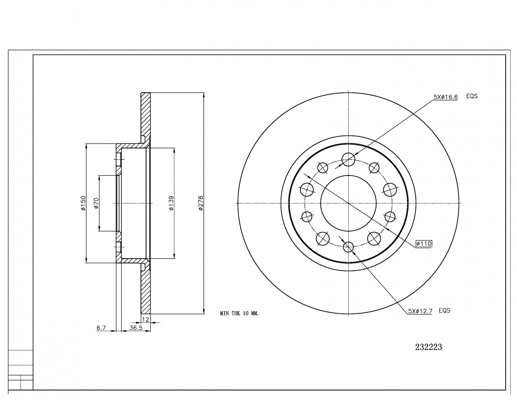 Brake Disc (232 223)